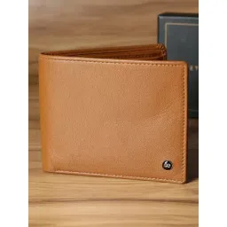 Peter England Brown Solid Bi-Fold Wallet For Men-picture-41