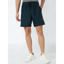 Peter England Casuals Navy Regular Fit Shorts-picture-20
