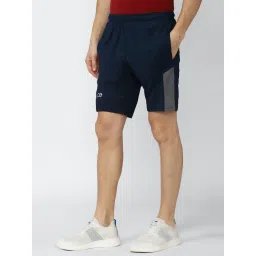 Peter England Casuals Navy Regular Fit Striped Shorts image 3