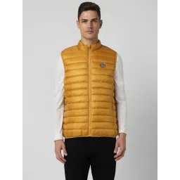 Peter England Casuals Yellow Regular Fit Quilted Jacket-picture-48