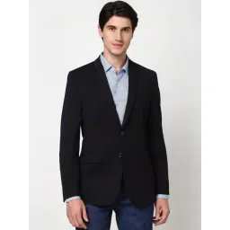 Peter England Elite Black Slim Fit Blazer-picture-11
