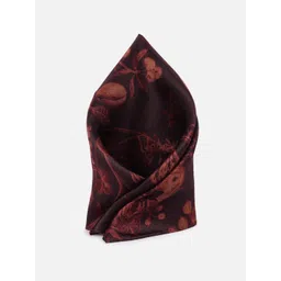 Peter England Floral Printed Microfiber Pocket Squares-picture-12