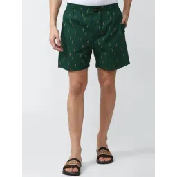Peter England Green Cotton Regular Fit Printed Boxers-picture-37