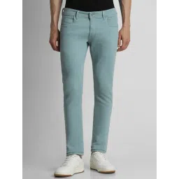 Peter England Green Cotton Skinny Fit Jeans-image-44