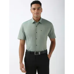 Peter England Green Regular fit Other Shirts-picture-12