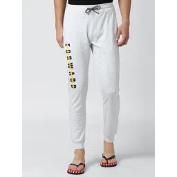 Peter England Grey Cotton Regular Fit Printed Joggers-picture-30