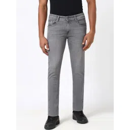 Peter England Grey Cotton Skinny Fit Jeans-image-30