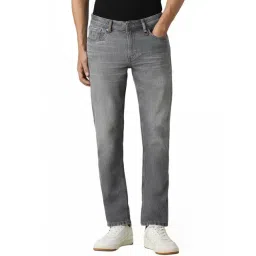 Peter England Grey Cotton Slim Fit Jeans-image-33