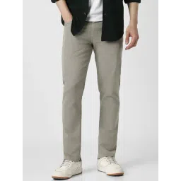 Peter England Grey Cotton Slim Fit Jeans-picture-42