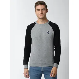 Peter England Grey Cotton Slim Fit Sweatshirt-picture-38