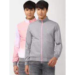 Peter England Grey Regular Fit Reversible Jacket-picture-18