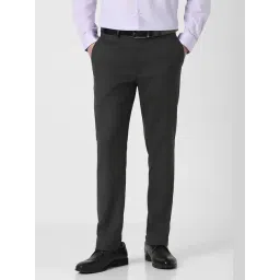 Peter England Grey Slim Fit Formal Trousers-image-28