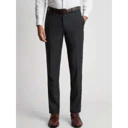 Peter England Grey Slim Fit Trousers-picture-10