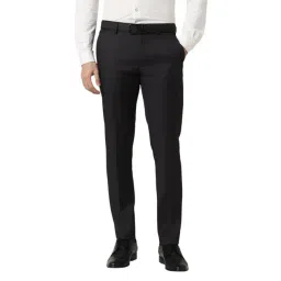 Peter England Grey Slim Fit Trousers-picture-44