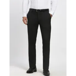 Peter England Grey Slim Fit Trousers-image-19