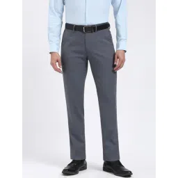 Peter England Grey Slim Fit Trousers-picture-16