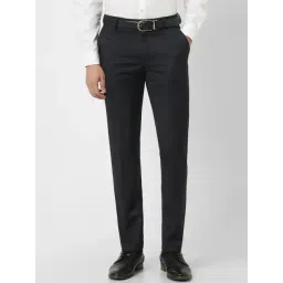 Peter England Grey Slim Fit Trousers-picture-24