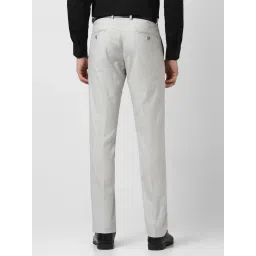 Peter England Grey Slim Fit Trousers image 2