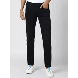 Peter England Jeans Black Cotton Slim Fit Jeans-picture-17