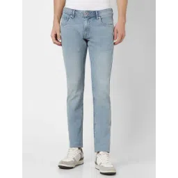 Peter England Jeans Blue Cotton Skinny Fit Jeans-picture-10