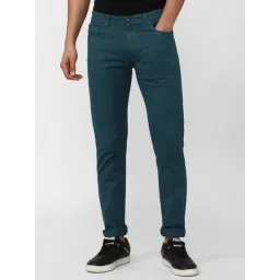 Peter England Jeans Green Slim Fit Jeans-picture-20