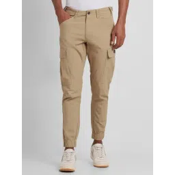 Peter England Jeans Khaki Regular Fit Joggers-picture-30