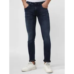 Peter England Jeans Navy Skinny Fit Jeans-picture-31
