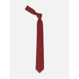 Peter England Maroon Textured Tie-picture-44