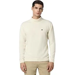 peter england Men Acrylic Turtle Neck Casual Sweater-picture-17