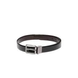 Peter England Men Black & Brown Textured Reversible Belt-picture-22