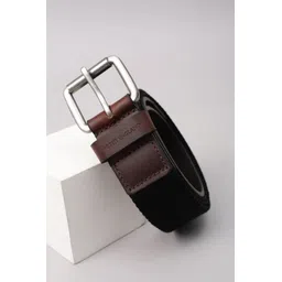 peter england Men Black Genuine Leather Belt-picture-11