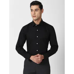 Peter England Men Black Slim Fit Formal Shirt-picture-39