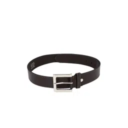 Peter England Men Black Solid Leather Belt-picture-41