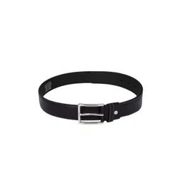 Peter England Men Black Solid Leather Belt-picture-12
