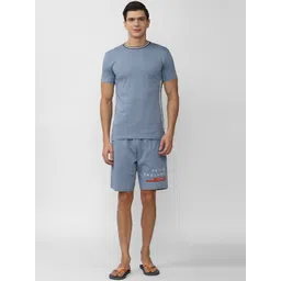 Peter England Men Blue Night suit-picture-14