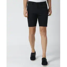 peter england Men Checked Slim Fit Shorts with Insert Pockets-picture-12