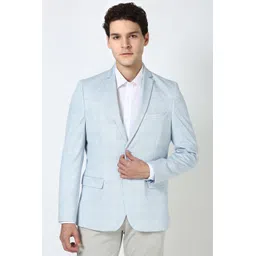 peter england Men Checkered Single Breasted Formal Blazer-picture-21