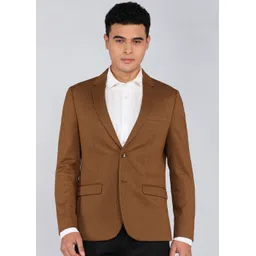 peter england Men Checkered Tuxedo Style Formal Blazer-picture-19