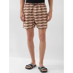 Peter England Men Conversational Printed Pure Cotton Shorts-picture-30