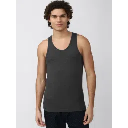 peter england Men Grey Textured Vest-picture-43
