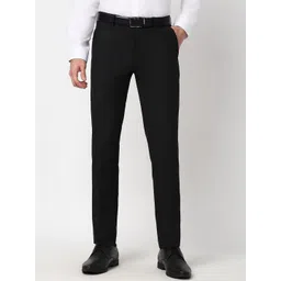 Peter England Men Mid-Rise Slim Fit Trousers-picture-37