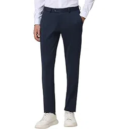 peter england Men Mid Rise Work Utility Regular Fit Pants-picture-54