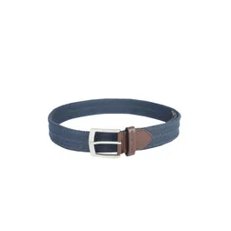 Peter England Men Navy Blue Textured Leather Belt-picture-33