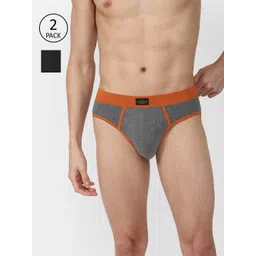 Peter England Men Pack Of 2 Solid Basic Briefs-picture-26