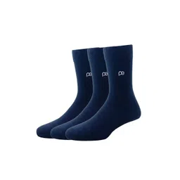 Peter England Men Pack Of 3 Navy Blue Solid Full Length Socks-picture-40