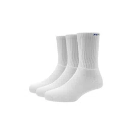 Peter England Men Pack Of 3 White Solid Calf-Length Socks-picture-29