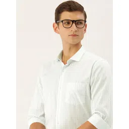 Peter England Men Pure Cotton Slim Fit Opaque Printed Formal Shirt-picture-41