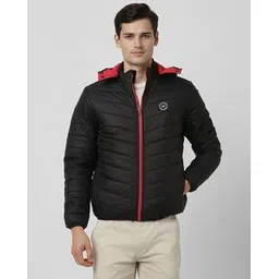 peter england Men Quilted Regular Fit Harrington Hooded Jacket-picture-45