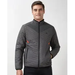 peter england Men Regular Fit Harrington Jacket with Zip Pockets-picture-15