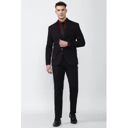 peter england Men Single Breasted - 2 button Solid Suit-picture-32